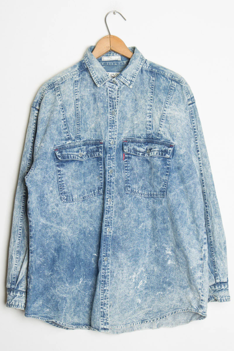 Acid Washed Levi Work Shirt - Image 2