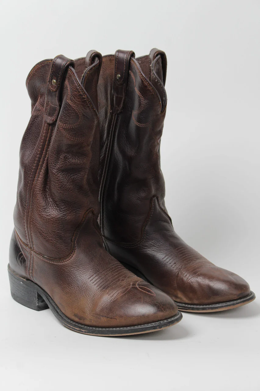 Acme Brown Cowboy Boots (Sz. 9 D) 1267 - Image 7