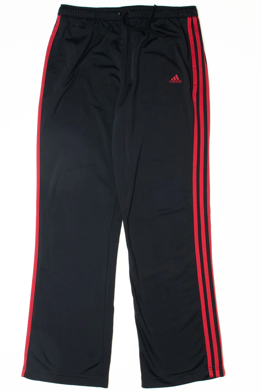 Adidas Black/Red Track Pants 1111 - Image 2