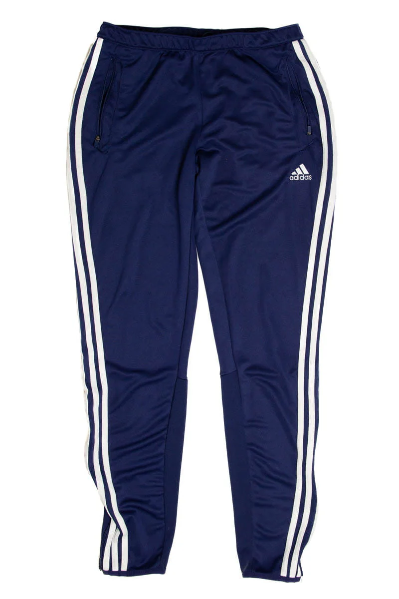 Adidas Navy Three Stripe Track Pants - Image 2