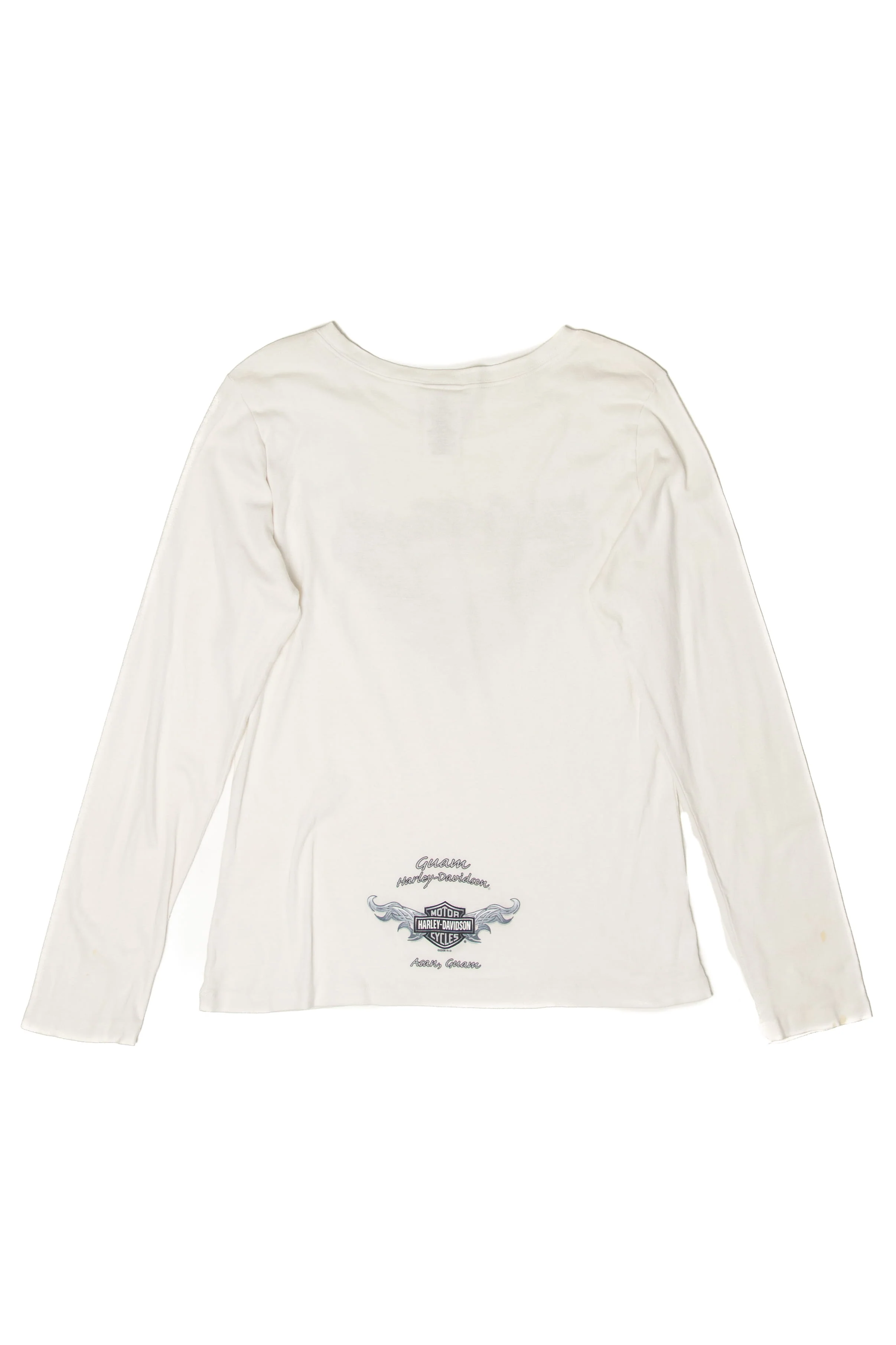Asan, Guam Long Sleeve Harley Davidson T-Shirt (2000s) - Image 3