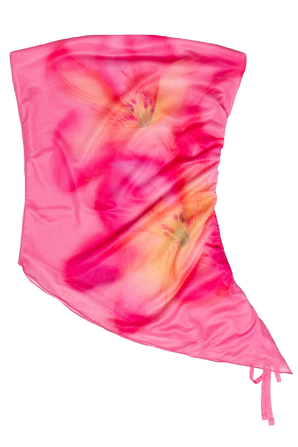 Asymmetrical Hibiscus Tube Top - Image 11