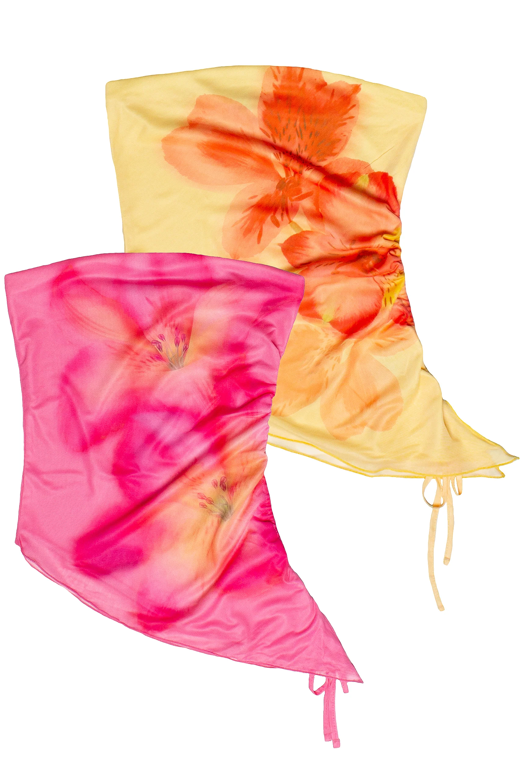 Asymmetrical Hibiscus Tube Top - Image 4