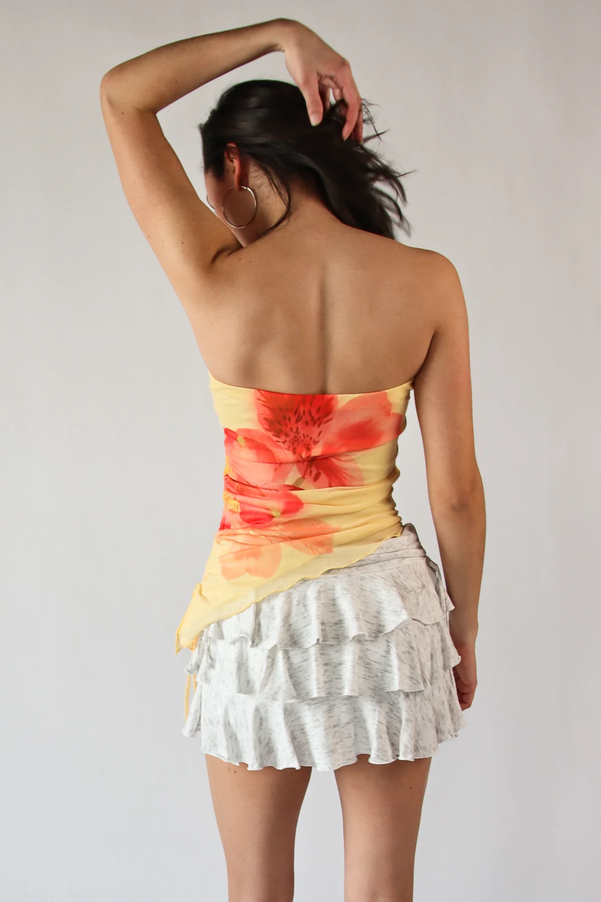 Asymmetrical Hibiscus Tube Top - Image 9