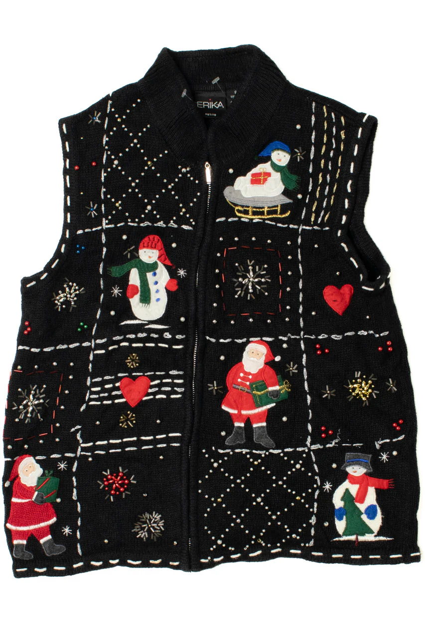 Beaded Ugly Christmas Vest 62168 - Image 3