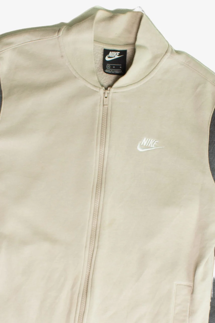 Beige Nike Zip Sweatshirt Jacket (2000s) - Image 2