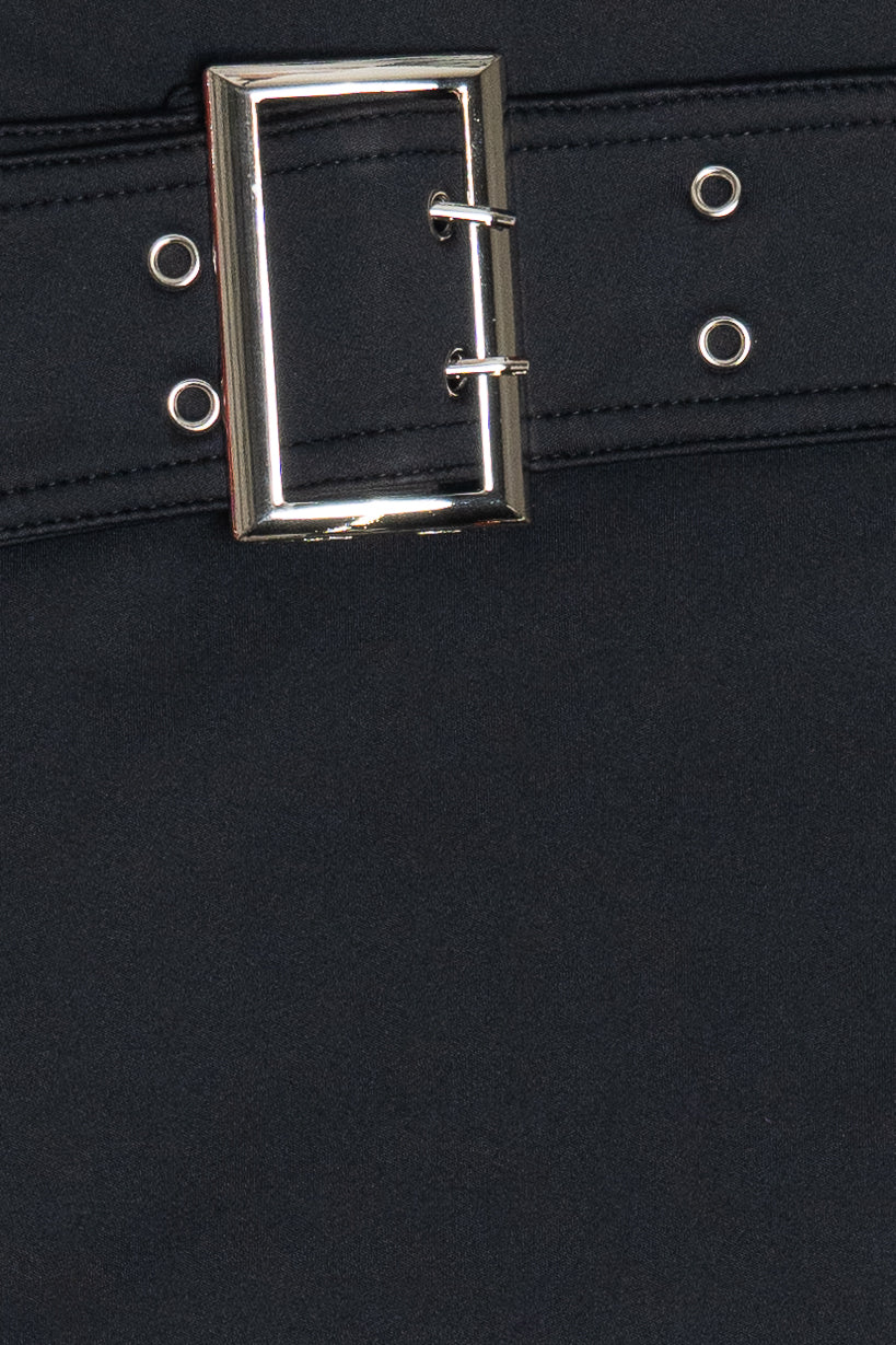 Belted Scuba Mini Skort - Image 6