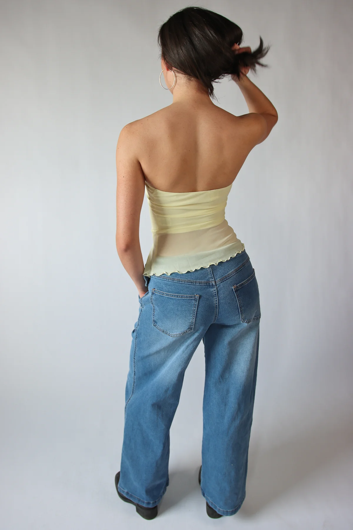 Belted Wide Leg Jeans - Image 16