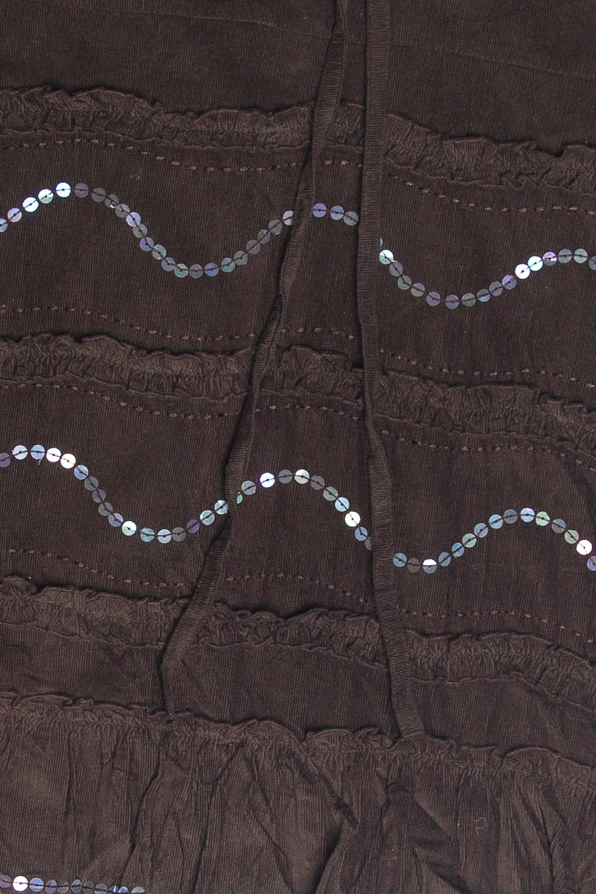 Betsy & Babs Tiered Sequin Skirt