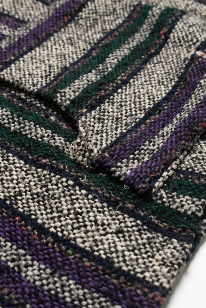 Black and Purple Vintage Baja Hoodie - Image 2