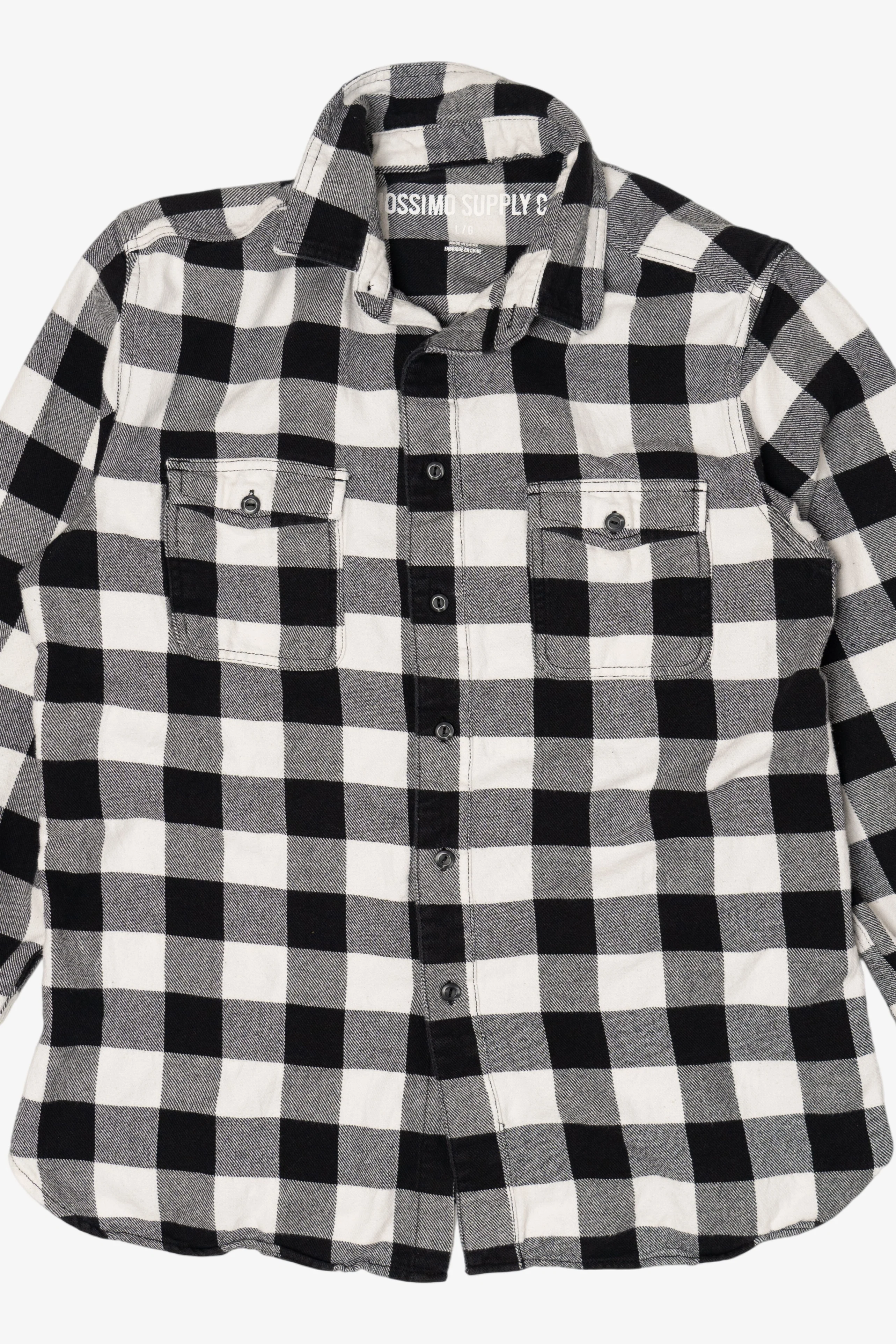 Black And White Mossimo Flannel Shirt (2010s) - Image 5