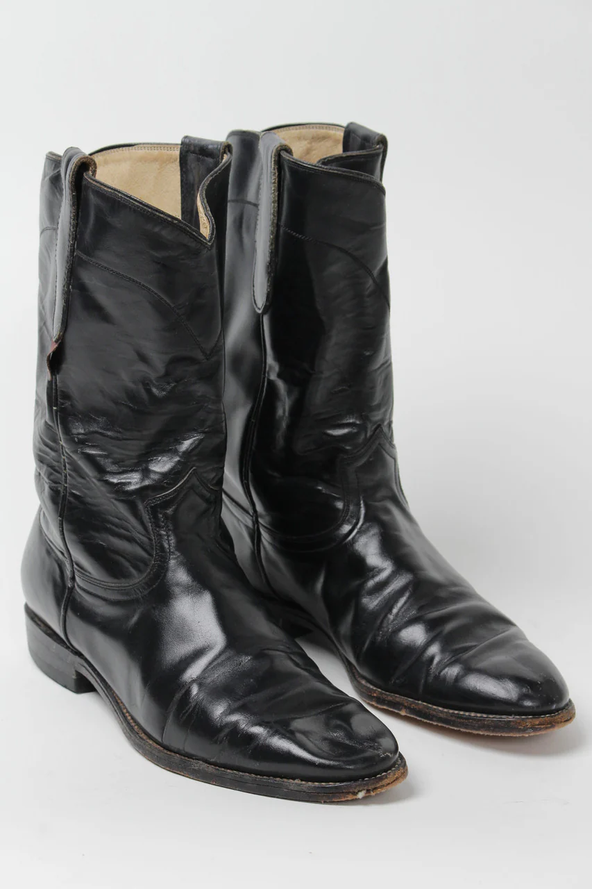 Black Cowboy Boots (Sz. 8 B) 1270 - Image 7