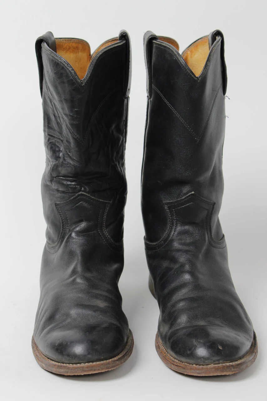 Black Justin Cowboy Boots 8B