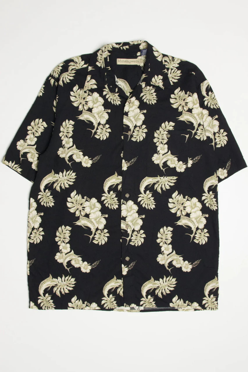 Black Marlin Hawaiian Shirt 2110 - Image 2