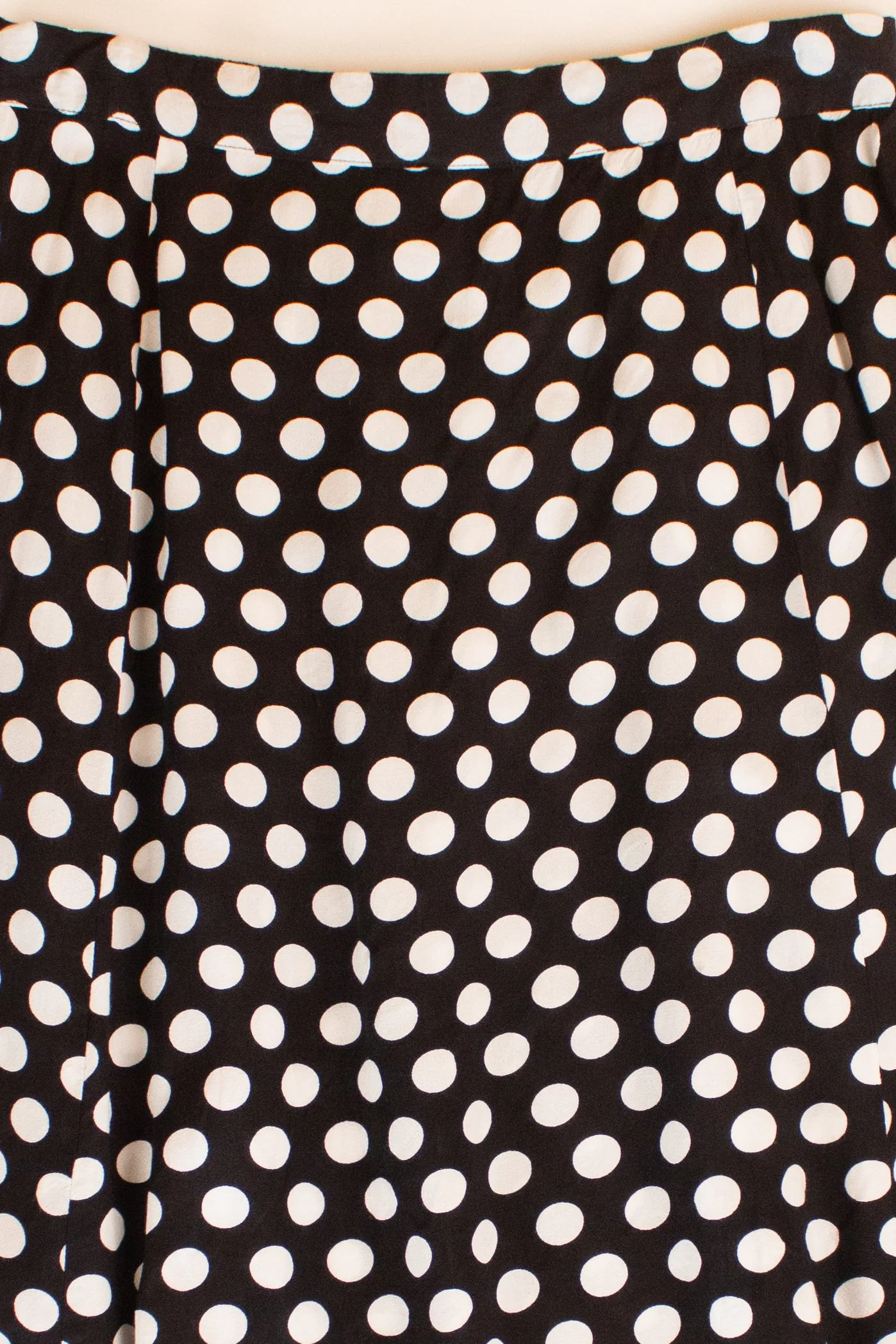 Black Polka Dot Midi Skirt (2010s) - Image 2