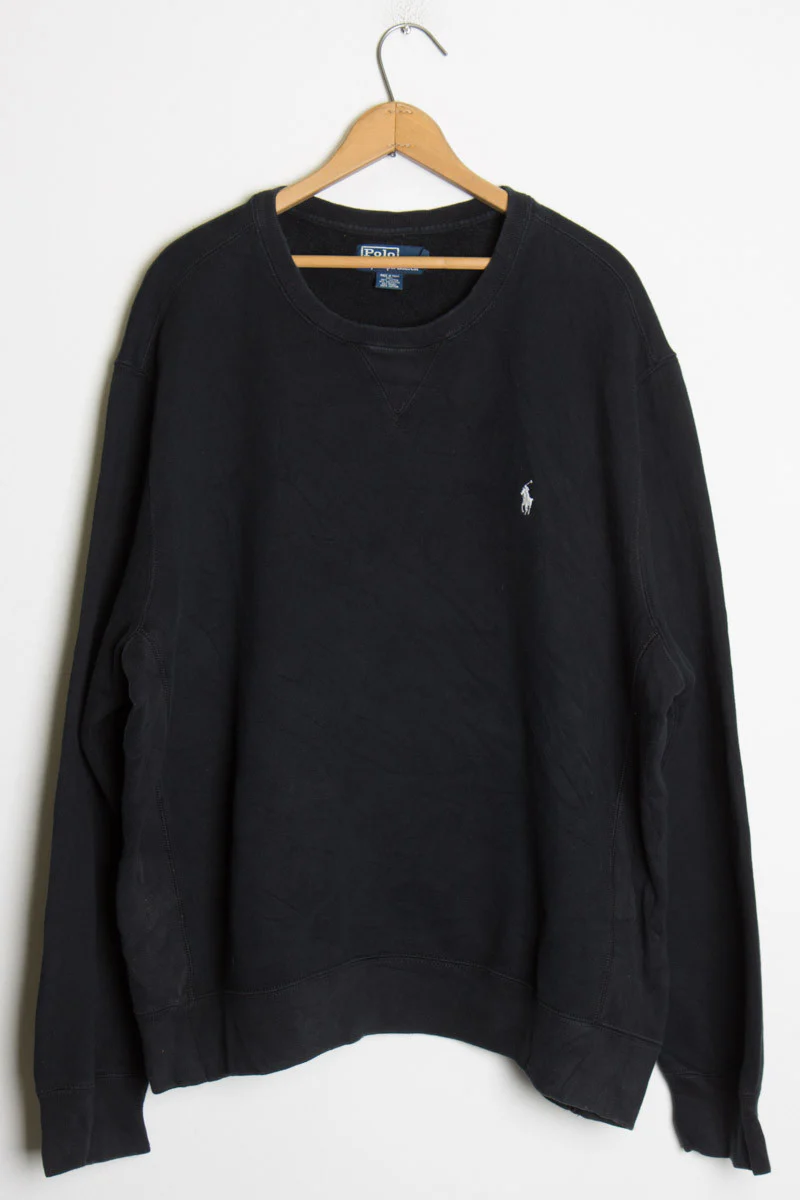 Black Polo Sweatshirt - Image 2