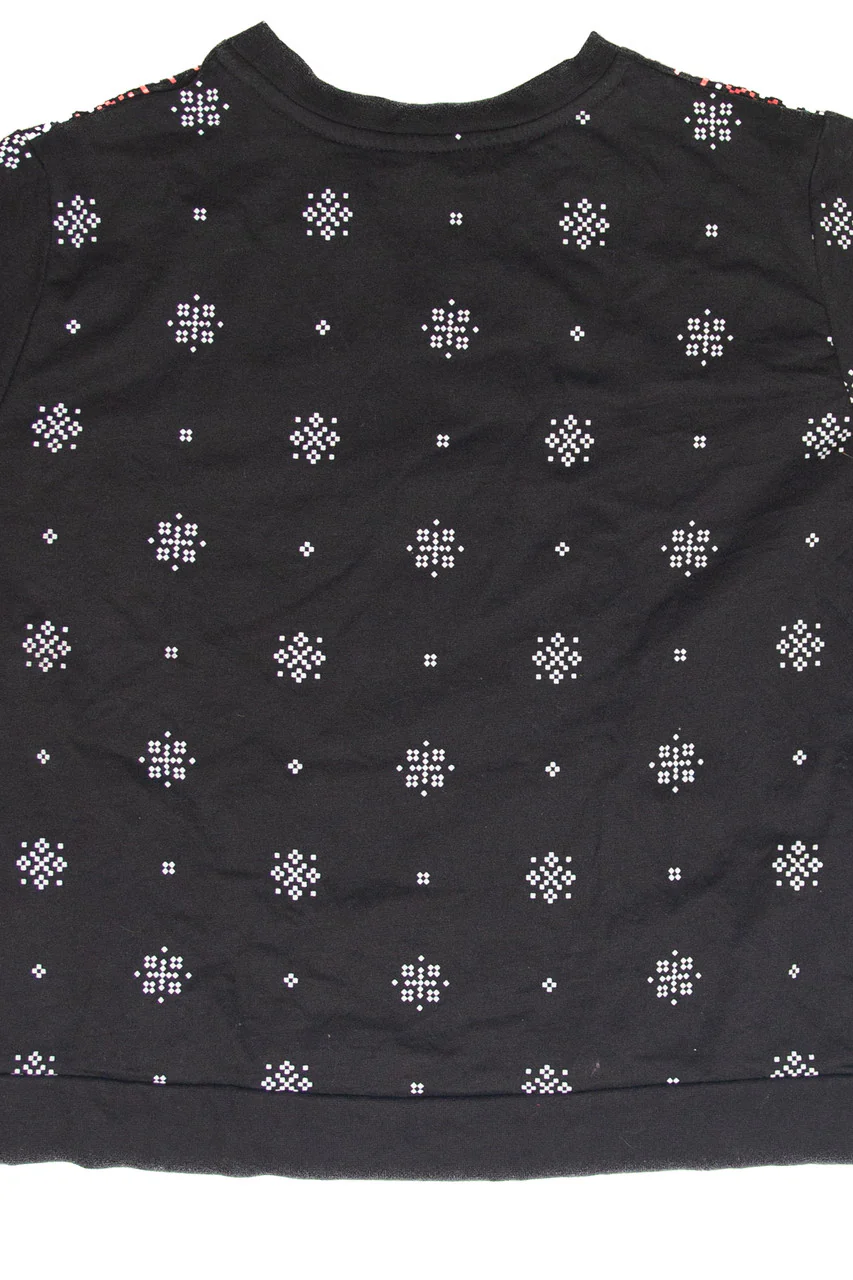 Black "This Girl Loves Christmas" Holiday Sweatshirt - Image 3