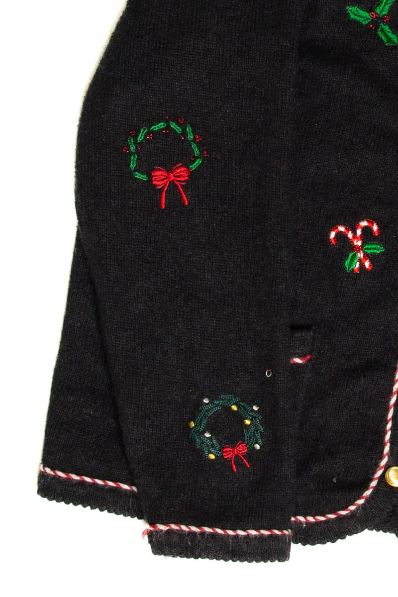 Black Ugly Christmas Cardigan 59190 - Image 2