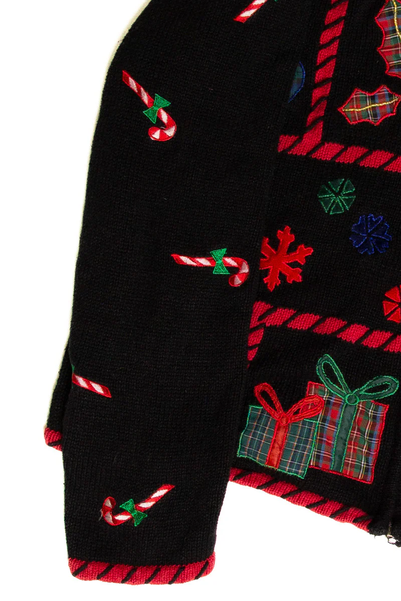 Black Ugly Christmas Cardigan 59197 - Image 2