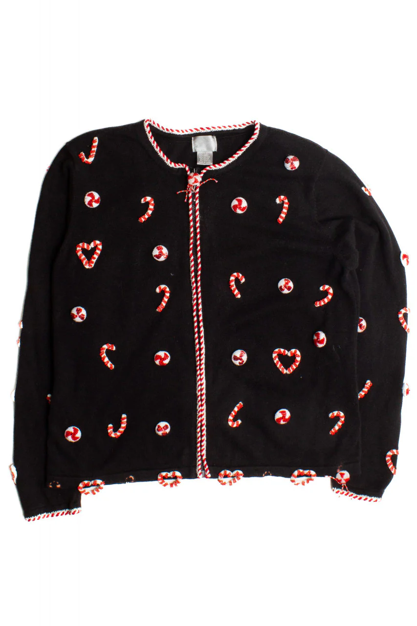 Black Ugly Christmas Cardigan 60102 - Image 2