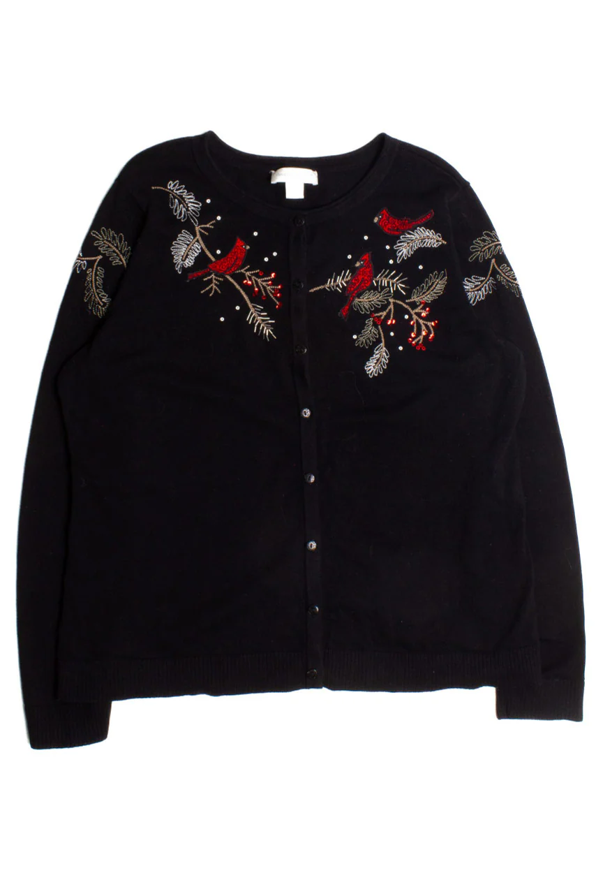 Black Ugly Christmas Cardigan 60197 - Image 2