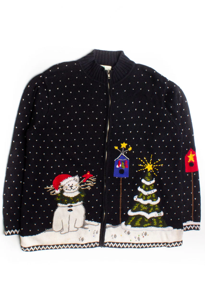 Black Ugly Christmas Cardigan 60214 - Image 2