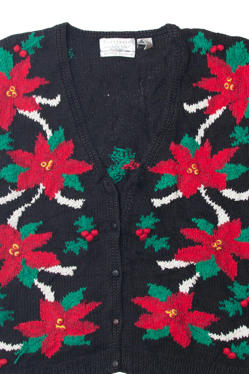 Black Ugly Christmas Cardigan 63639 - Image 2