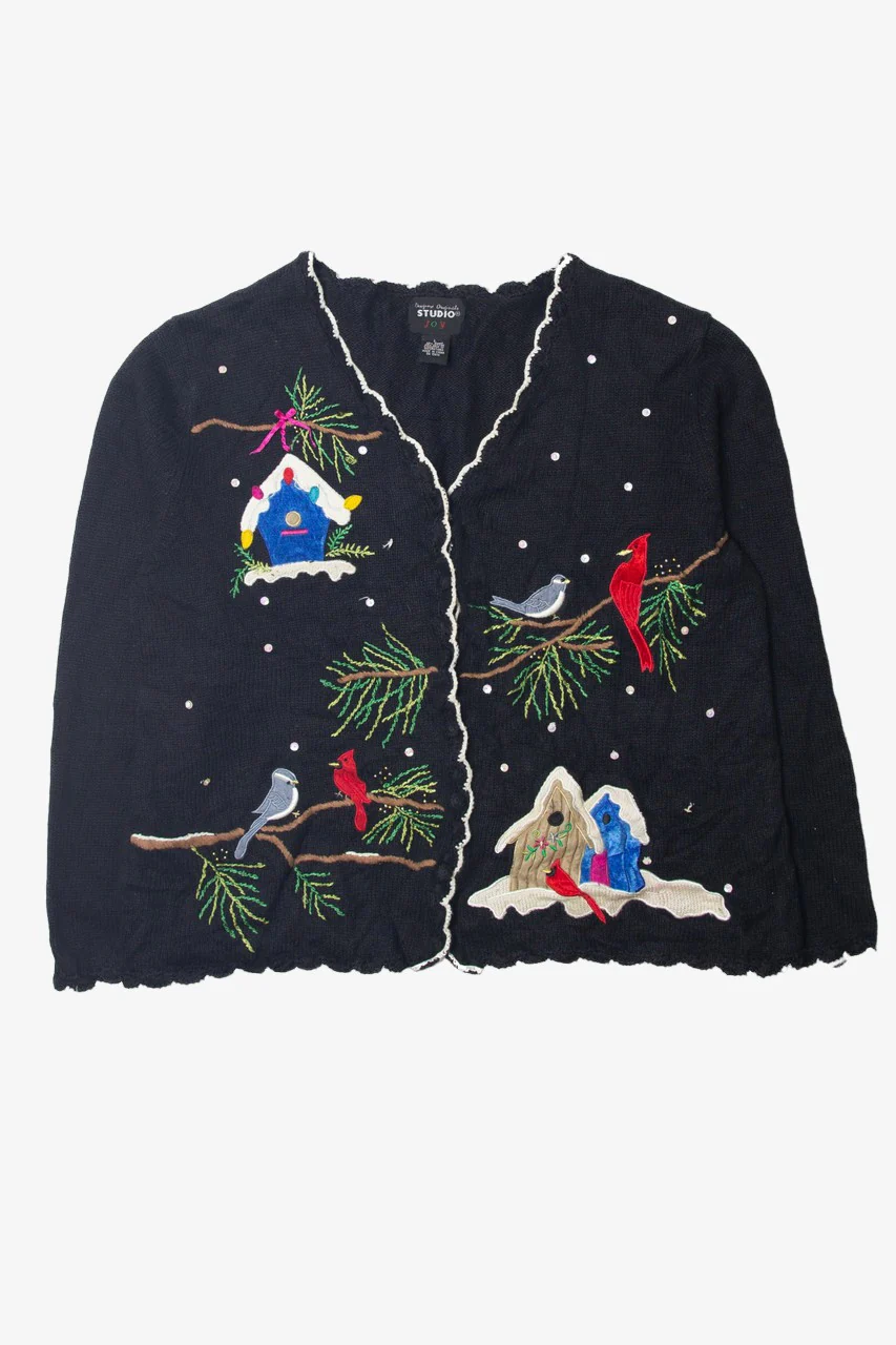 Black Ugly Christmas Cardigan 63696