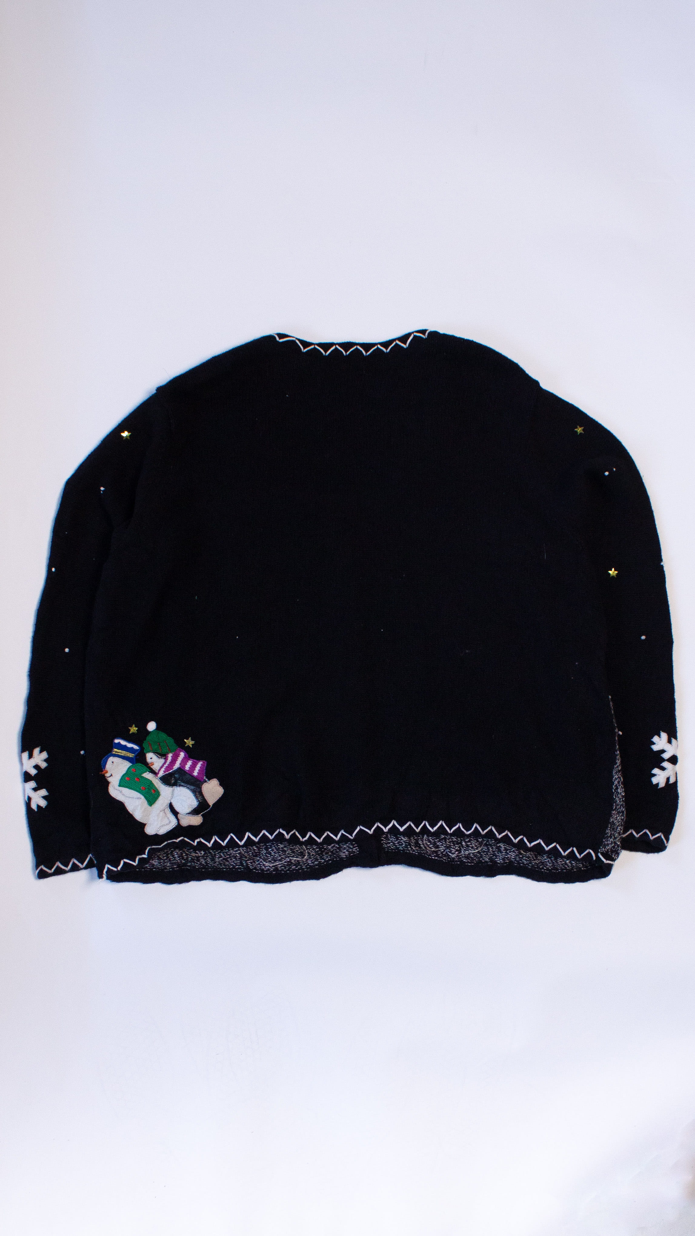 Black Ugly Christmas Cardigan 63975 - Image 2