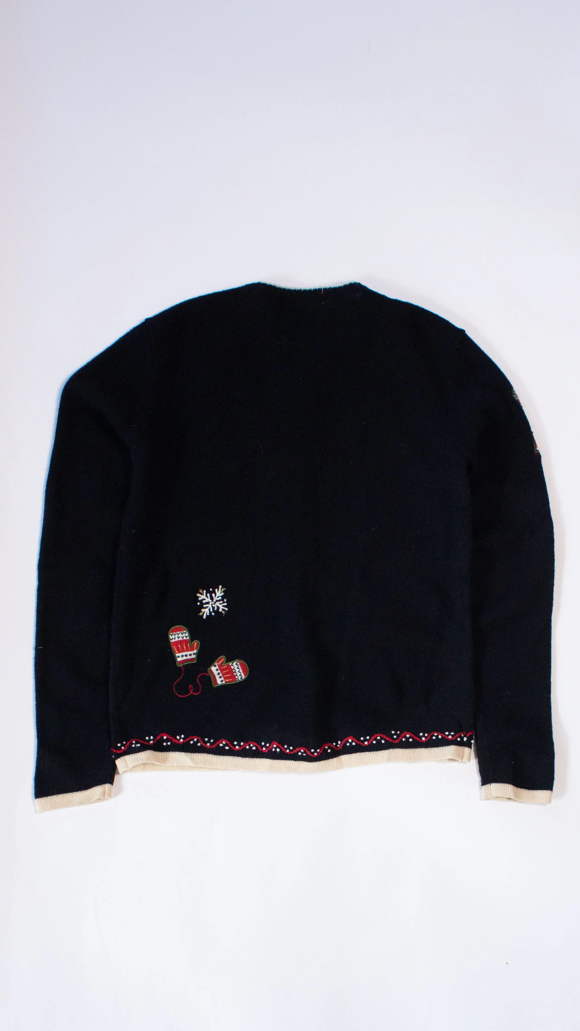 Black Ugly Christmas Cardigan 63981 - Image 2