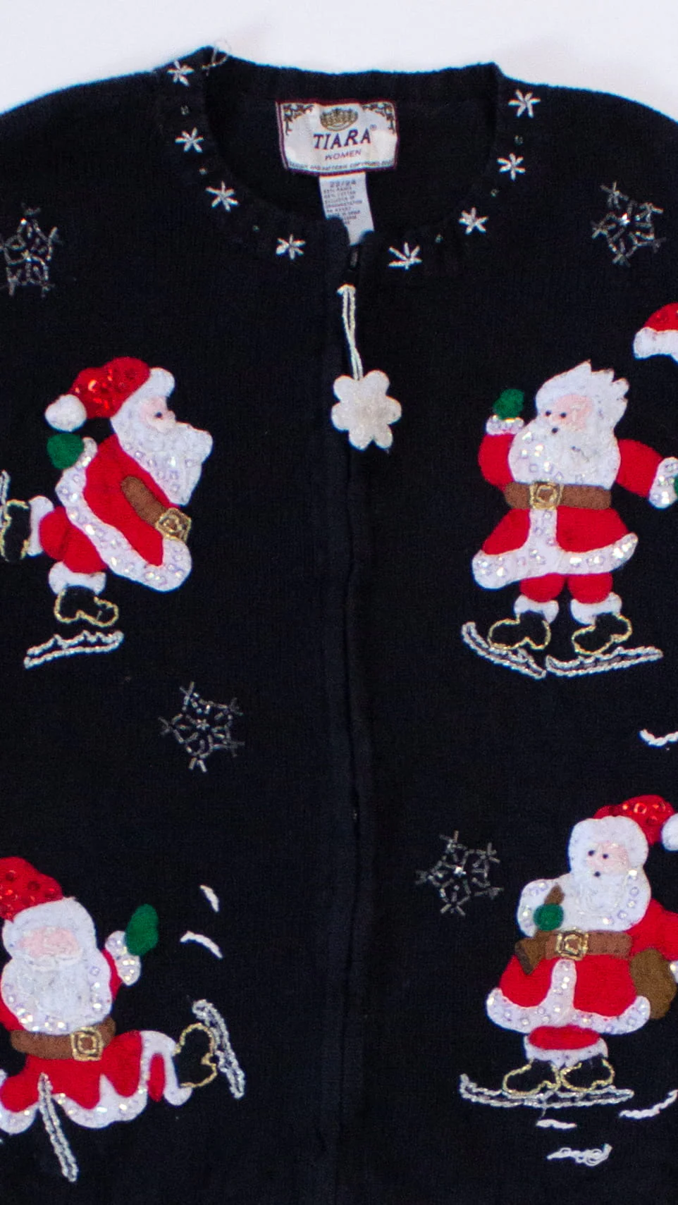 Black Ugly Christmas Cardigan 63984 - Image 2