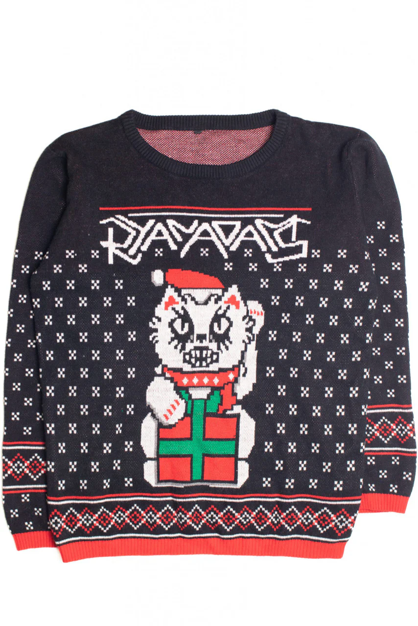 Black Ugly Christmas Pullover 61198