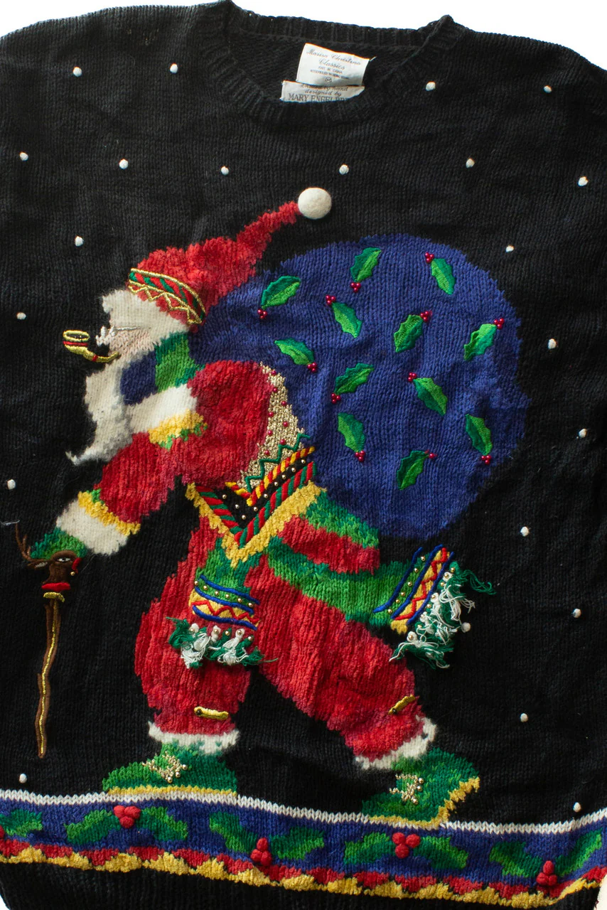 Black Ugly Christmas Pullover 64028 - Image 2
