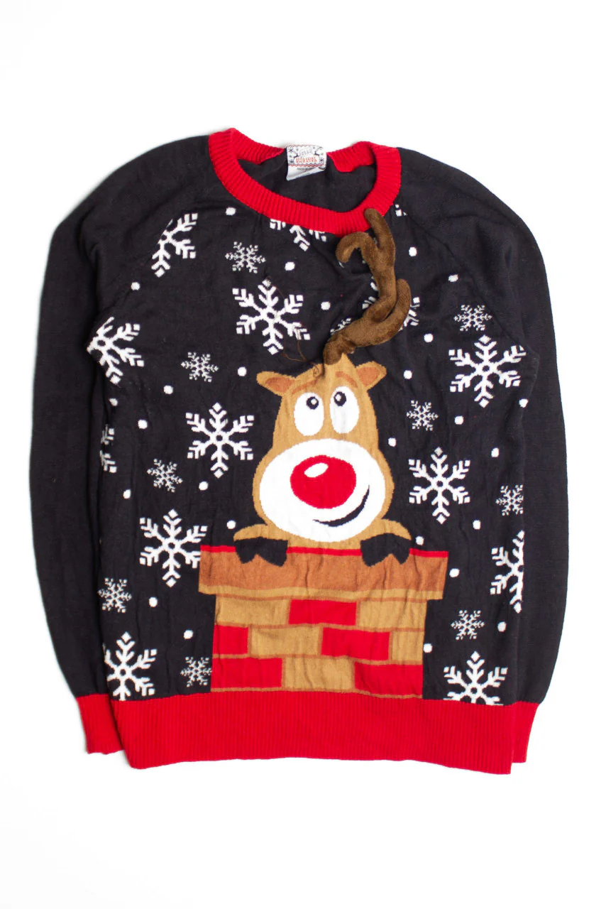 Black Ugly Christmas Sweater 60701 - Image 2