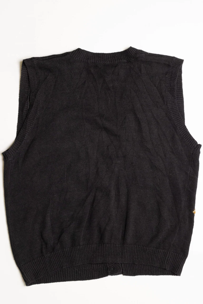 Black Ugly Christmas Vest 56814