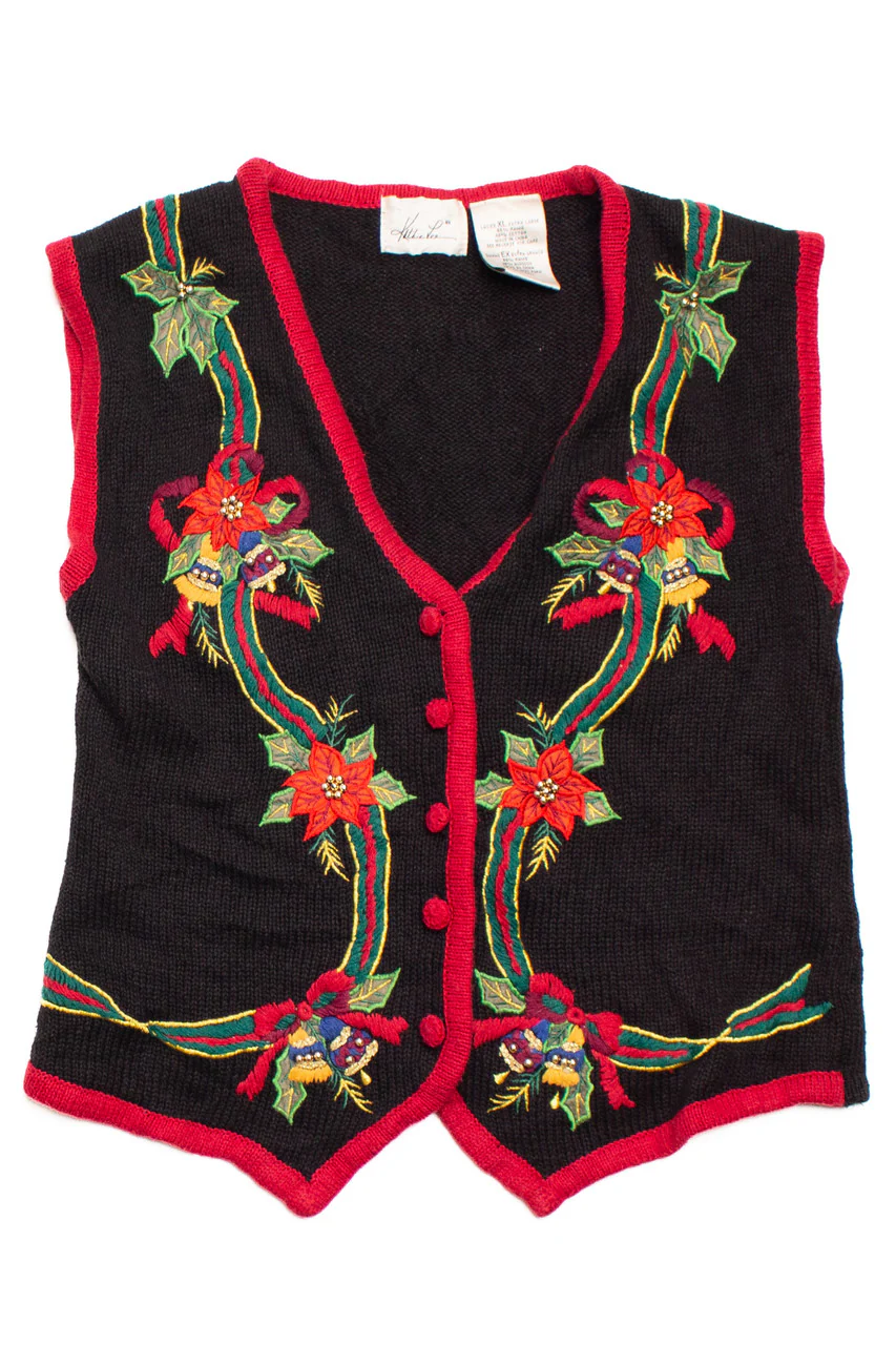 Black Ugly Christmas Vest 58670 - Image 2