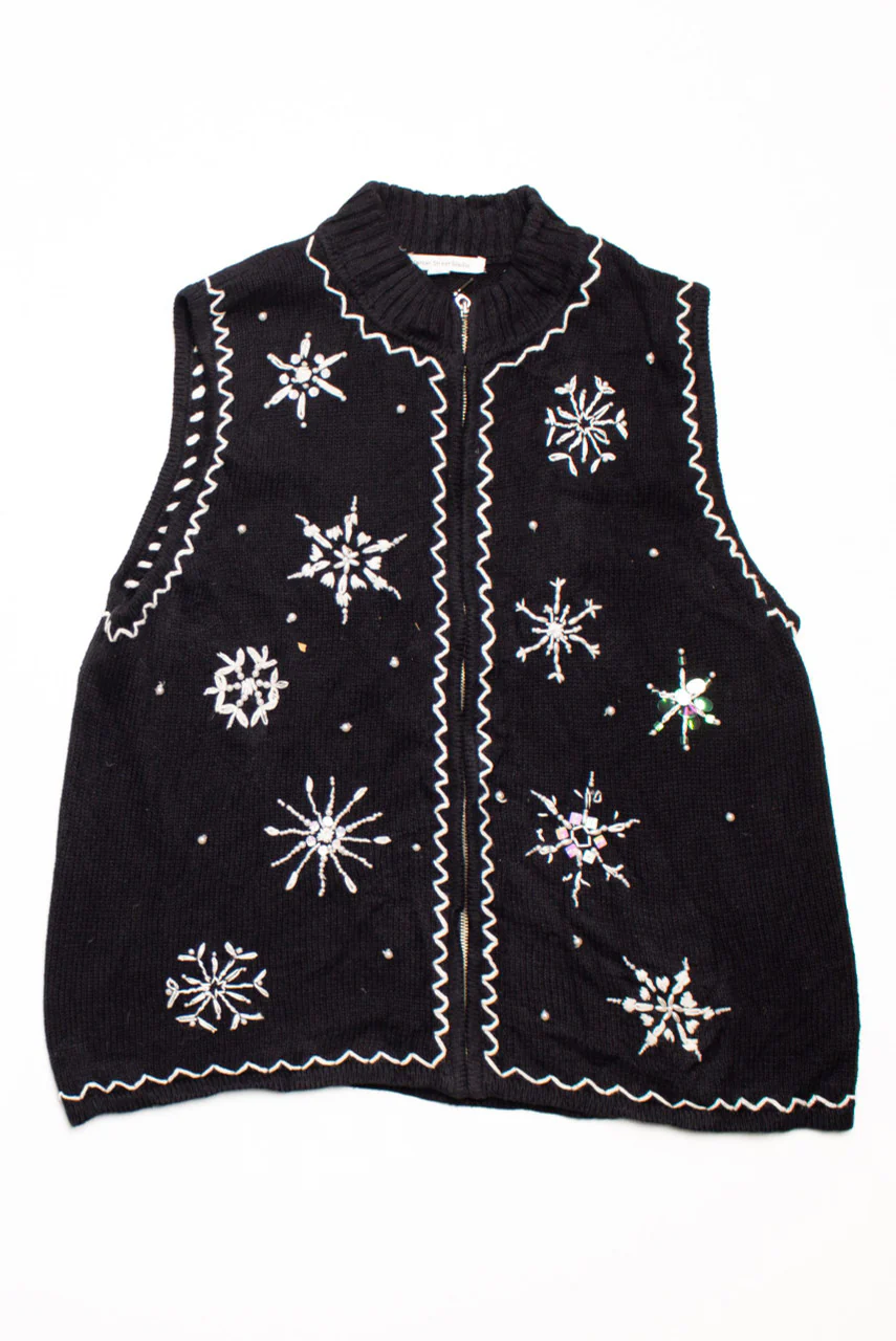 Black Ugly Christmas Vest 58677 - Image 2