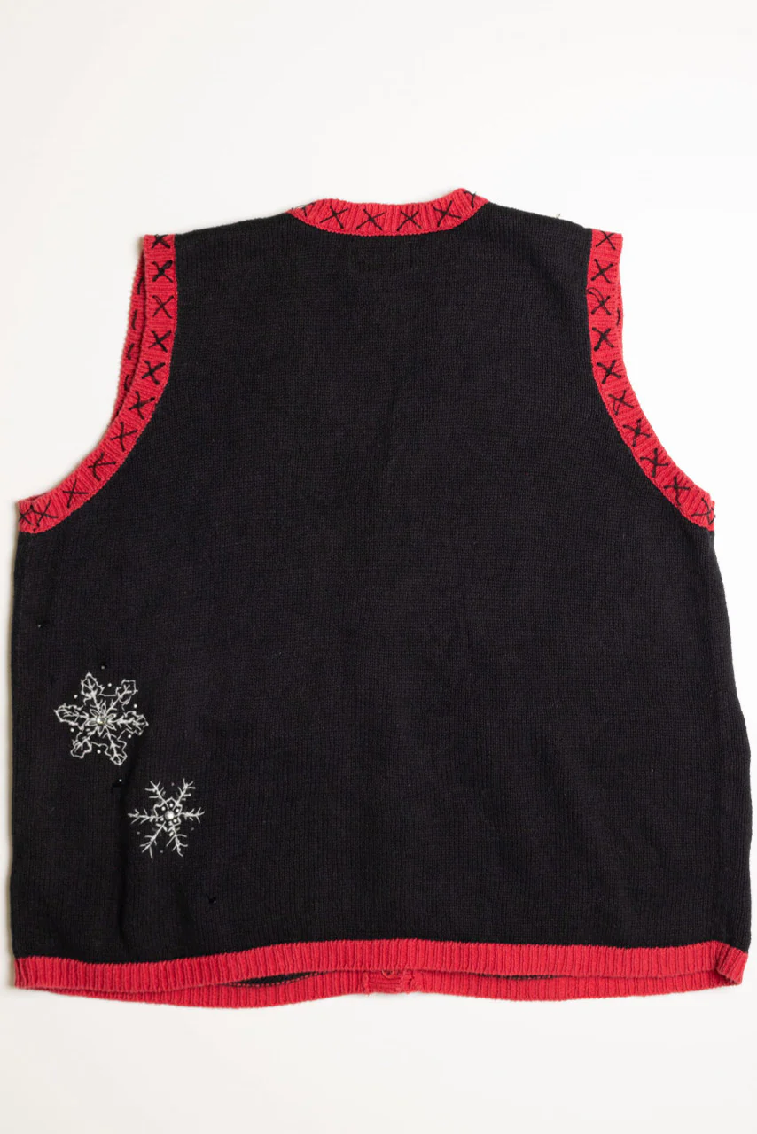 Black Ugly Christmas Vest 59021