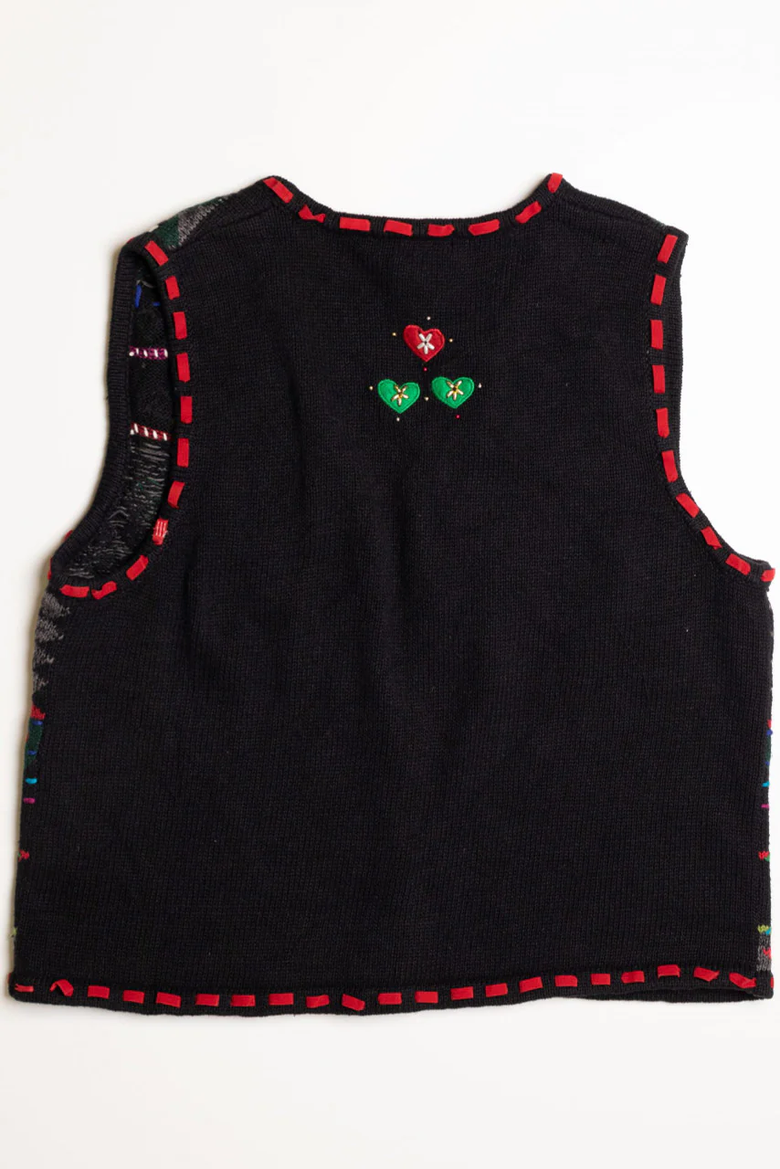 Black Ugly Christmas Vest 59024