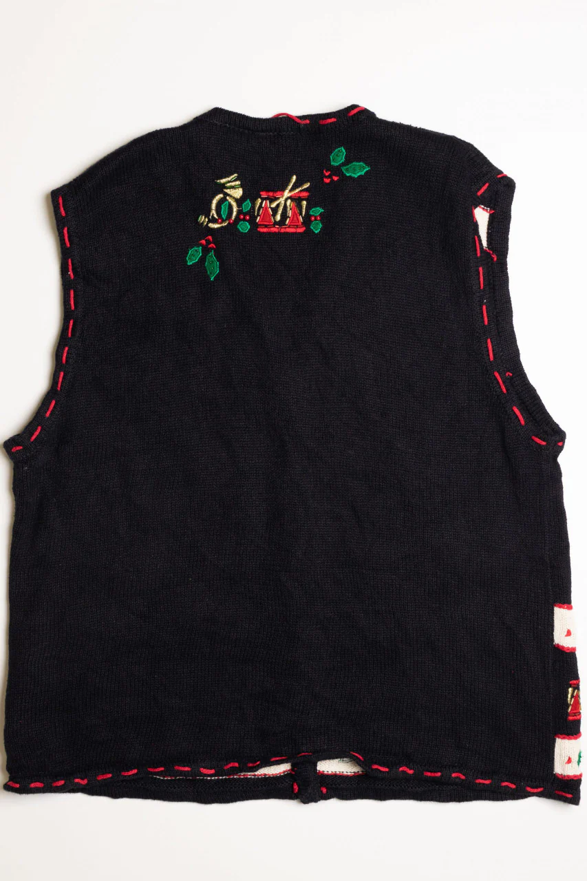 Black Ugly Christmas Vest 59044