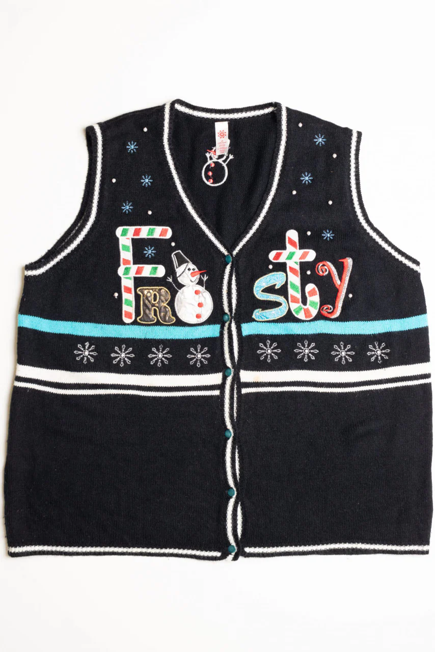 Black Ugly Christmas Vest 59117