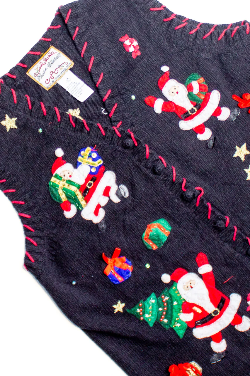 Black Ugly Christmas Vest 60383 - Image 2