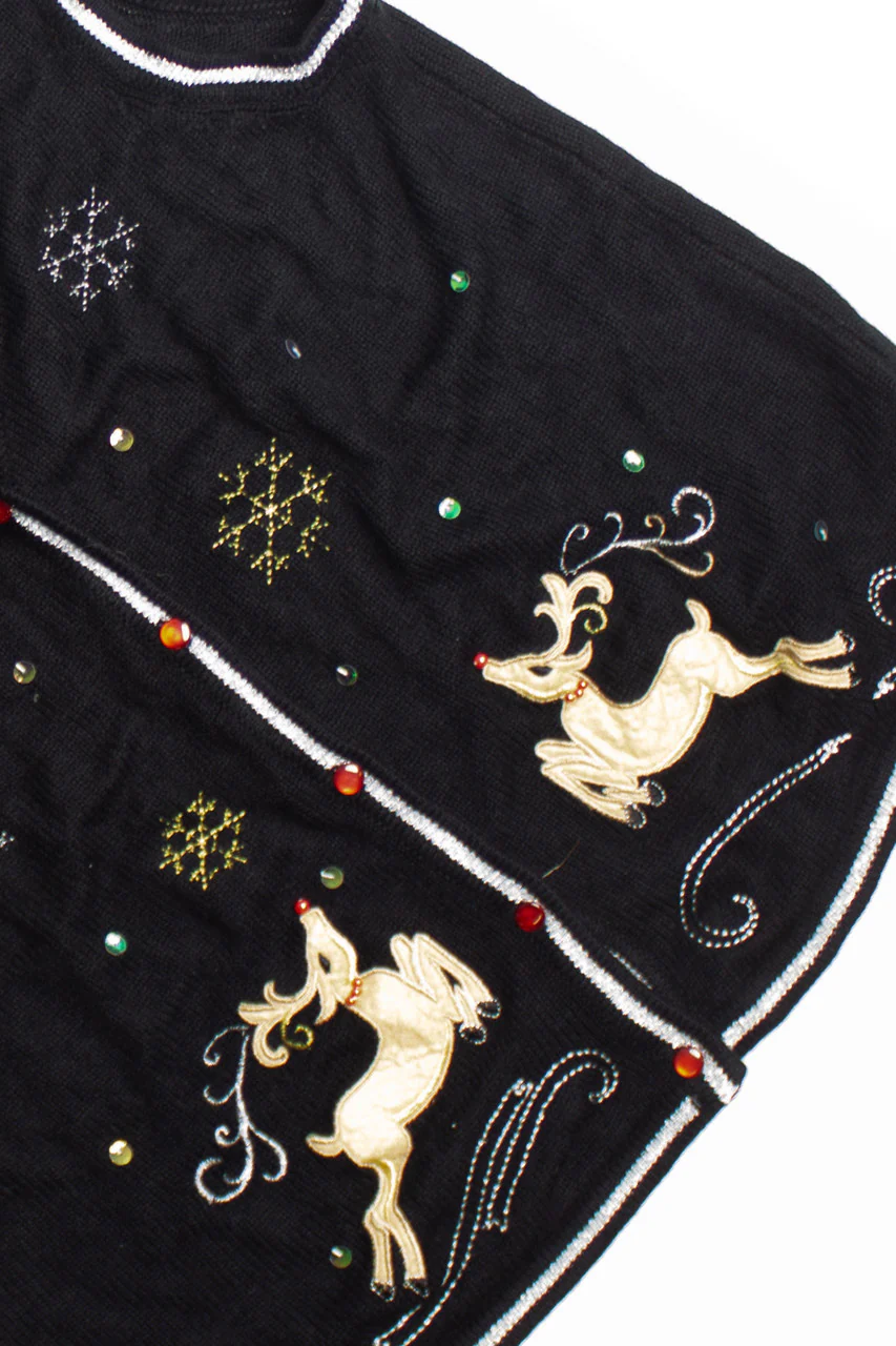 Black Ugly Christmas Vest 60675 - Image 2