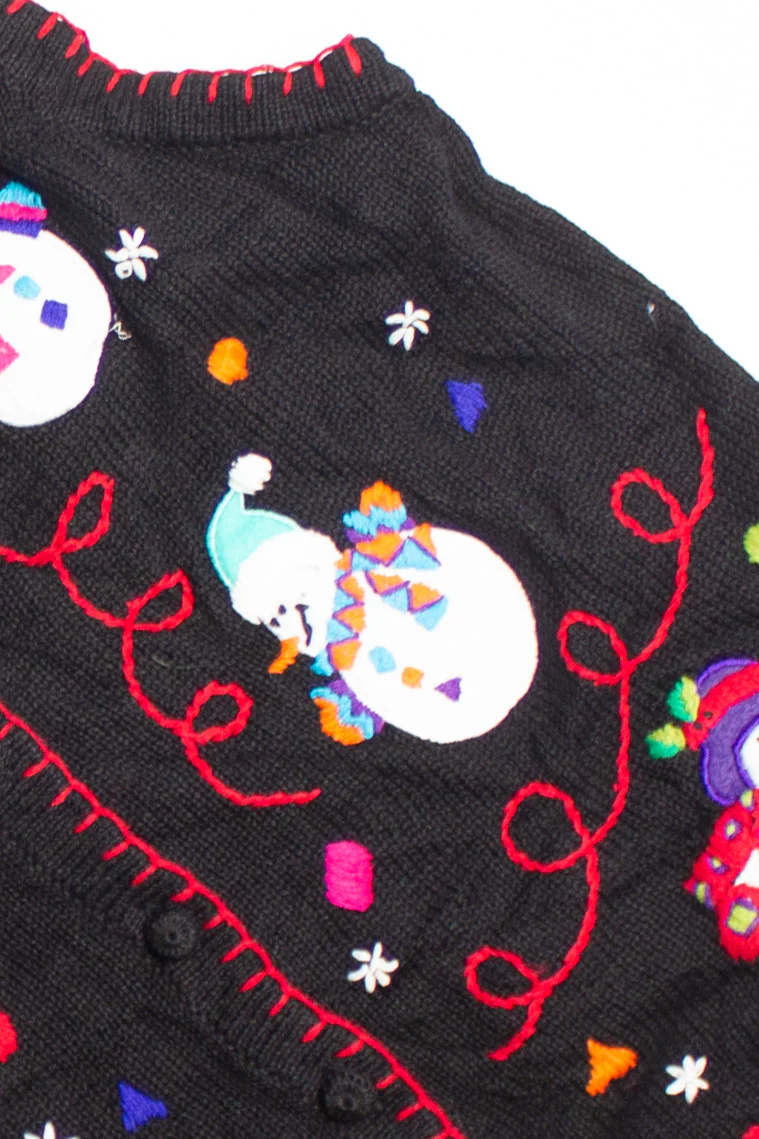 Black Ugly Christmas Vest 60786 - Image 2