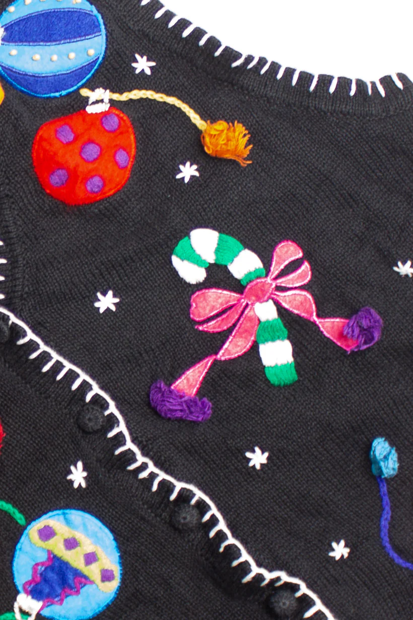 Black Ugly Christmas Vest 60788