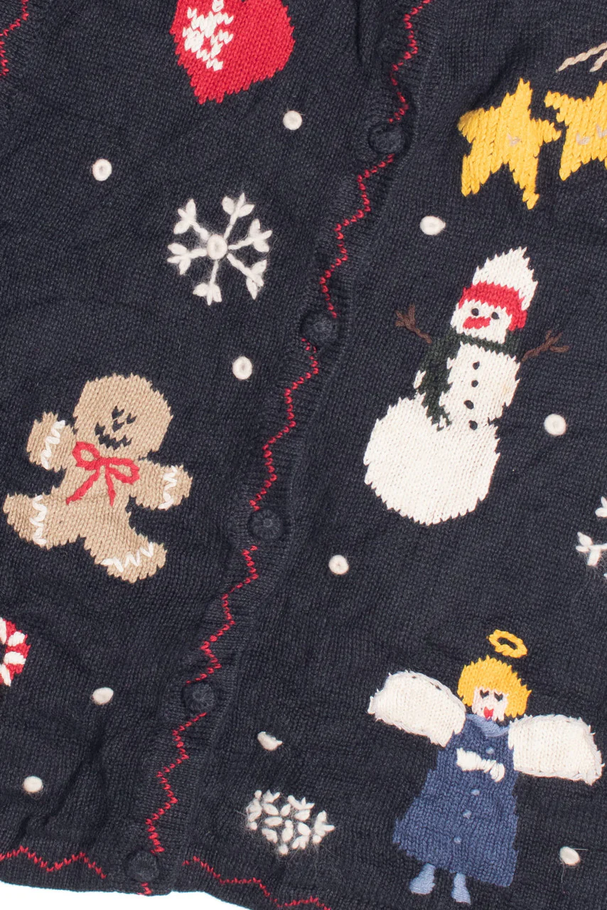 Black Ugly Christmas Vest 61154