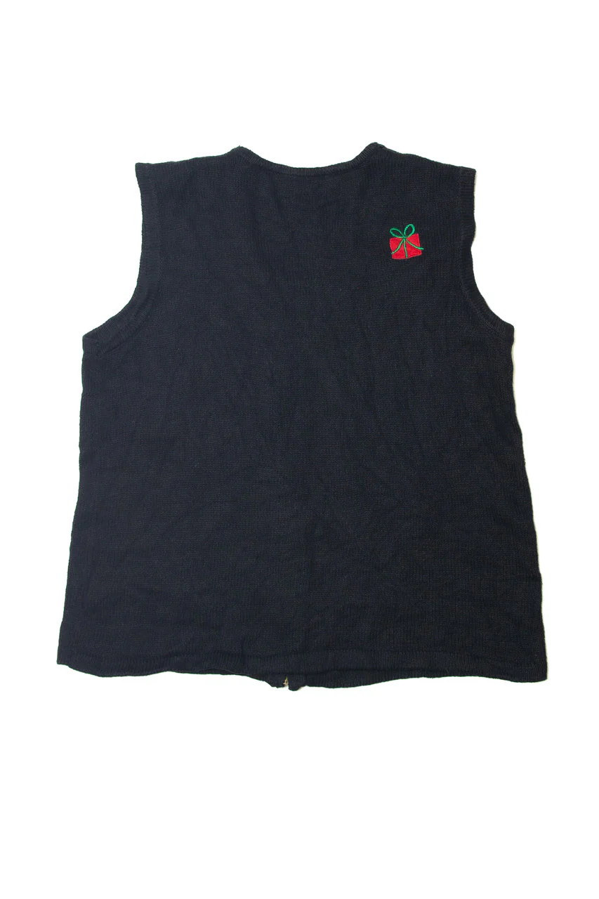 Black Ugly Christmas Vest 63619 - Image 3