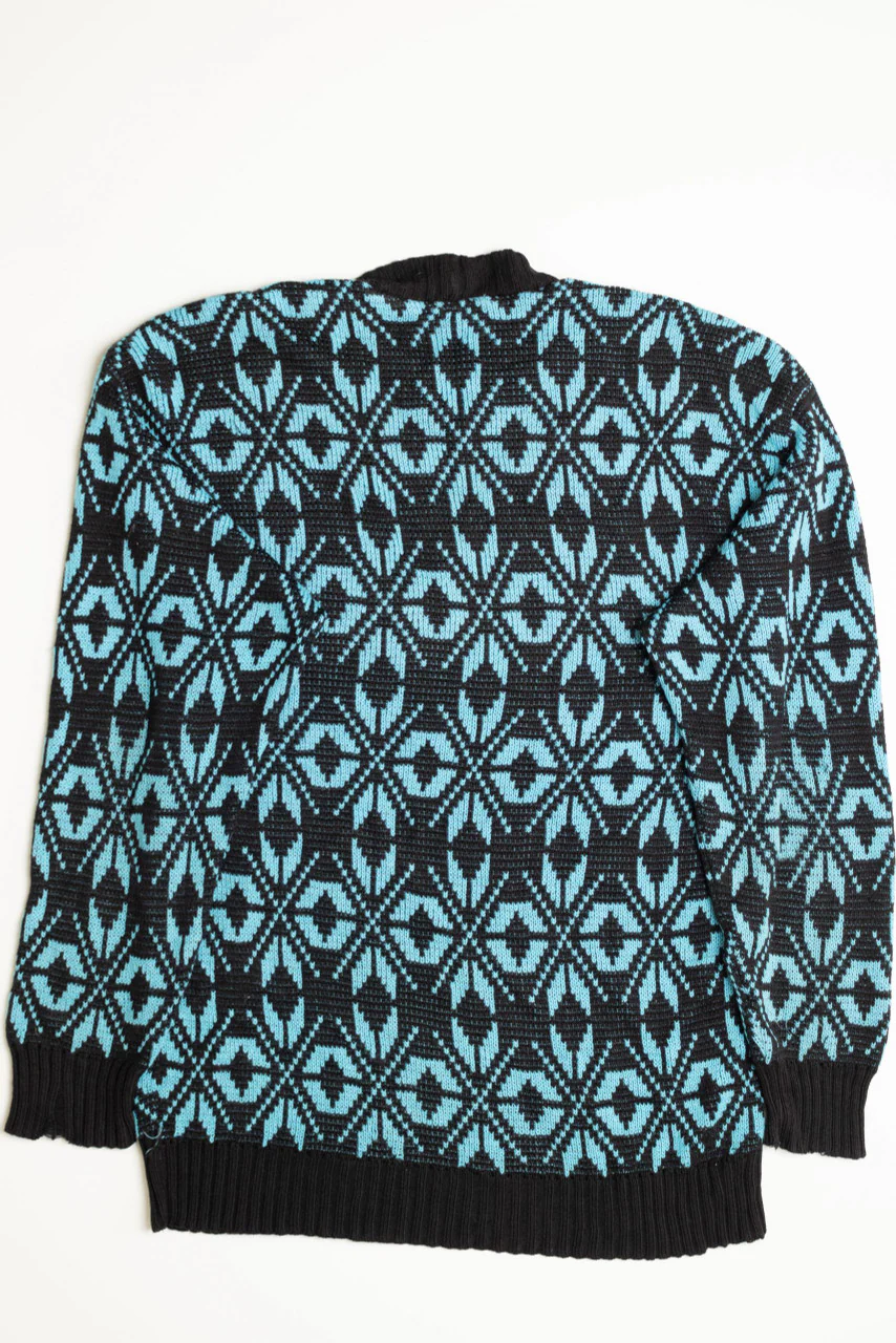Blue and Black 80s Sweater - Image 3