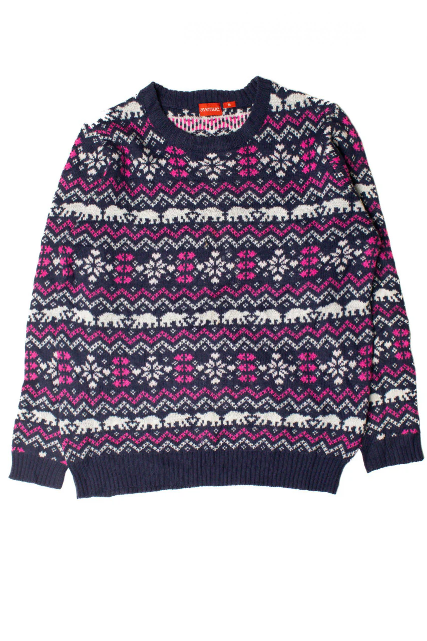 Blue Bear Fair Isle Sweater - Image 2