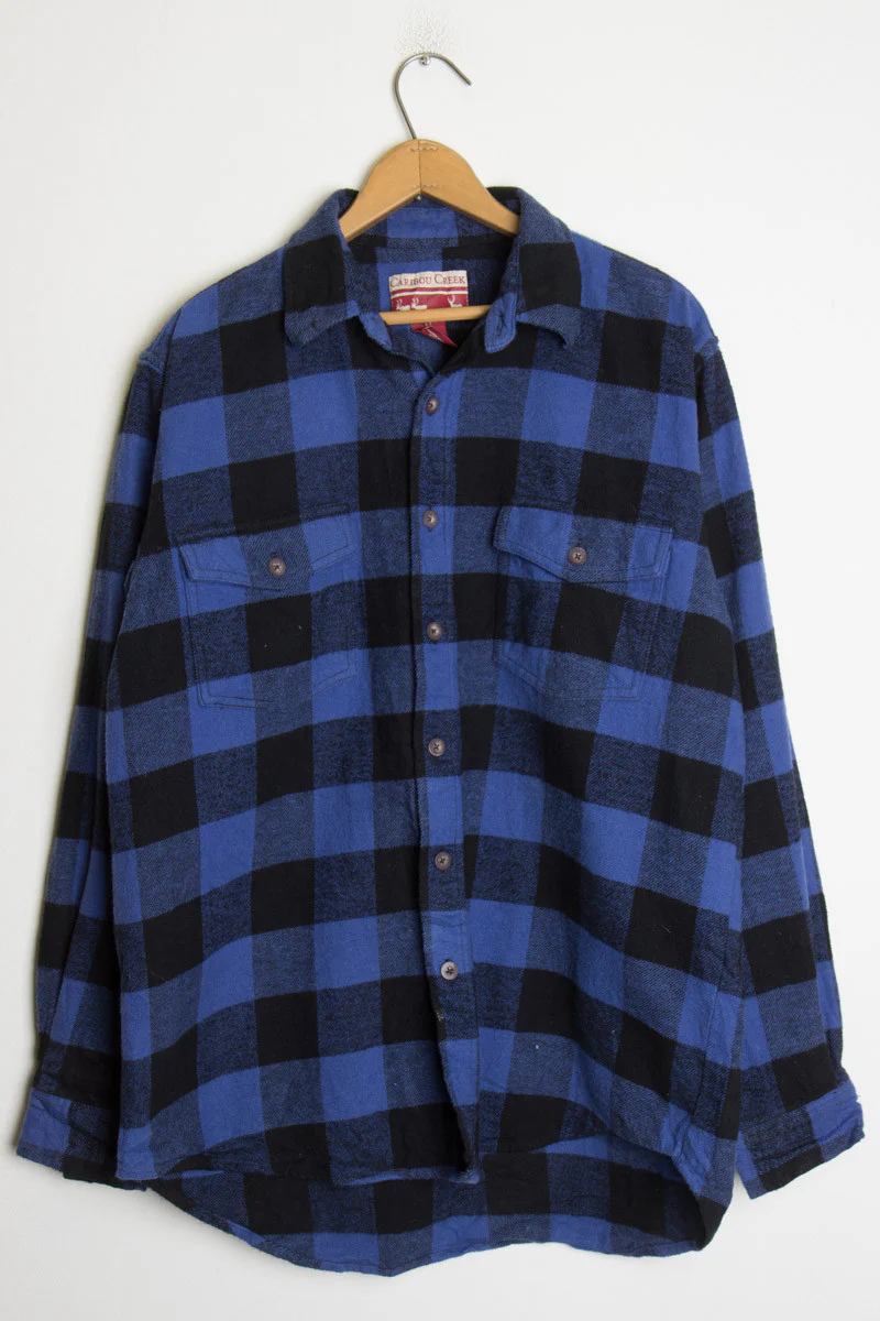 Blue & Black Checkered Flannel - Image 2